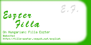 eszter filla business card